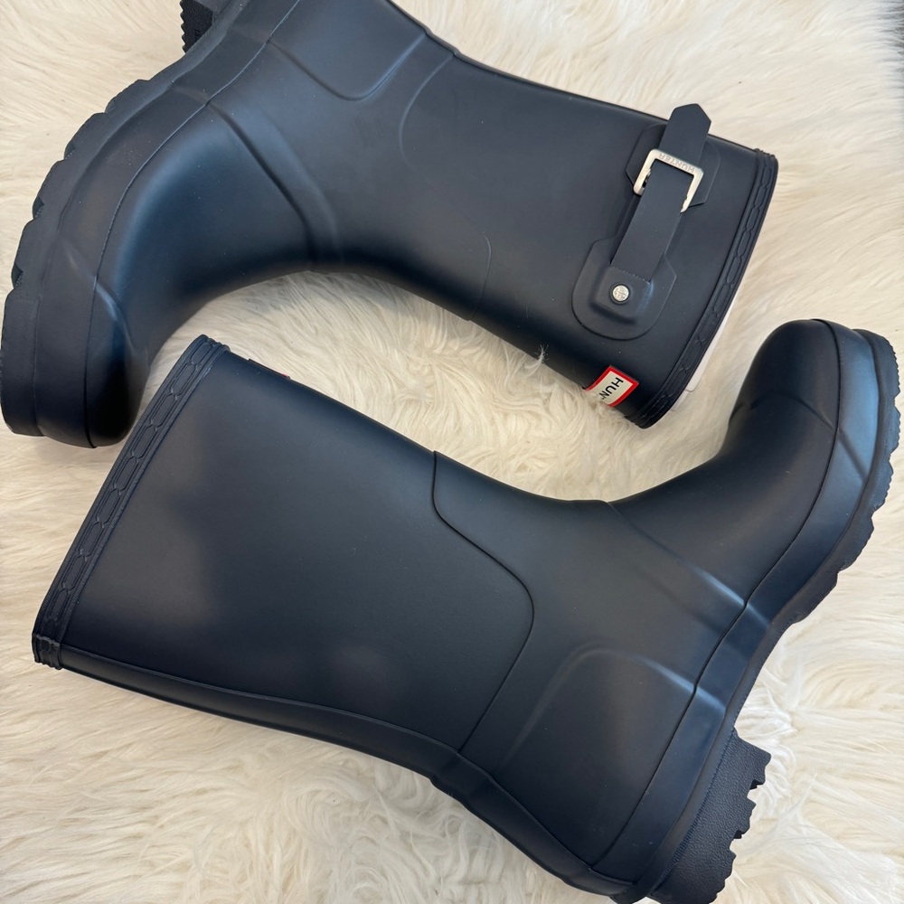 NEW❗️Hunter Men's Original Short Rain Boots in Navy - Picture 7 of 13